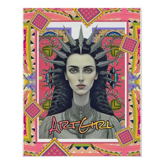 KUNSTMÄDCHEN POSTER (Vorderseite)