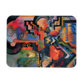 Kunstmagnet "Farbkomposition" Magnet (Horizontal)