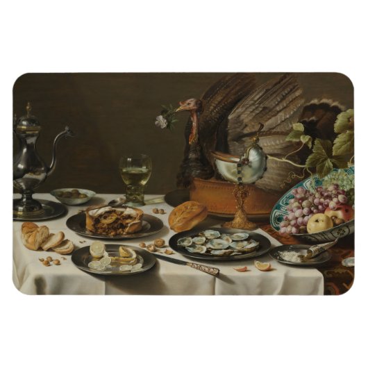 Kunstmagnet "Still Life with Turkey Pie" Magnet (Horizontal)