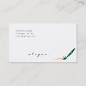 Kunstmaler Visitenkarte (Rückseite)