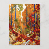 Kunstmalerei Autumn Garland Postkarte (Vorderseite)