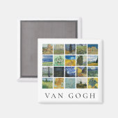 Kunstmalerei Collage Vincent Van Gogh Magnet (Vorderseite/Rückseite)
