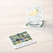 Kunstmalerei Collage Vincent Van Gogh Rechteckiger Pappuntersetzer (Vor Ort)