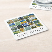Kunstmalerei Collage Vincent Van Gogh Rechteckiger Pappuntersetzer (angewinkelt)