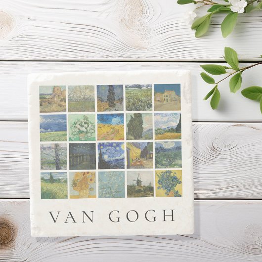 Kunstmalerei Collage Vincent Van Gogh Steinuntersetzer