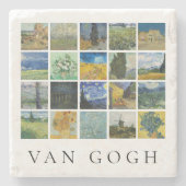 Kunstmalerei Collage Vincent Van Gogh Steinuntersetzer (Vorderseite)