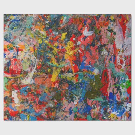 Kunstmalerei Design Muster Wrapping Papier Geschenkpapier (Flach)