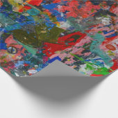 Kunstmalerei Design Muster Wrapping Papier Geschenkpapier (Ecke)