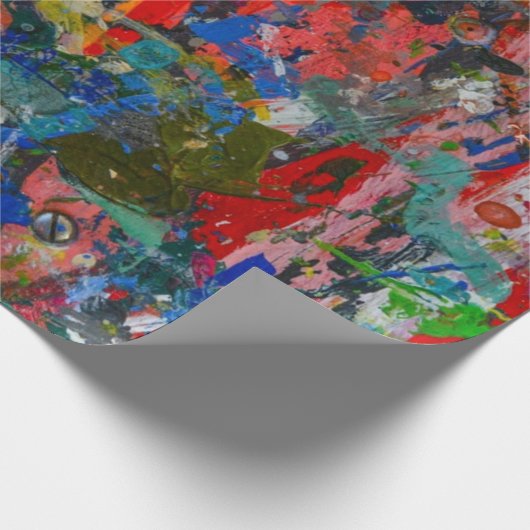 Kunstmalerei Design Muster Wrapping Papier Geschenkpapier (Ecke)