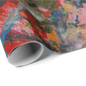 Kunstmalerei Design Muster Wrapping Papier Geschenkpapier (Rolleneckpunkt)