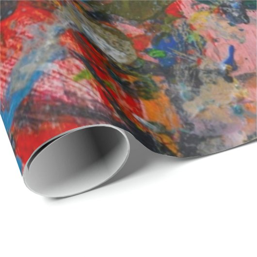 Kunstmalerei Design Muster Wrapping Papier Geschenkpapier (Rolleneckpunkt)