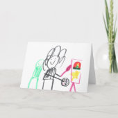Kunstmalerei eines Kindes Karte (Vorderseite)