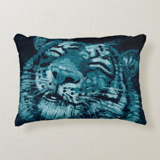 Kunstmalerei Fine Art Oil Color niedlicher Tiger i Dekokissen