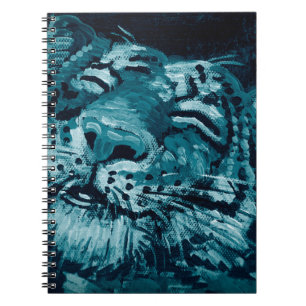 Kunstmalerei Fine Art Oil Color niedlicher Tiger i Notizblock
