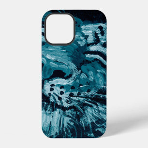 Kunstmalerei Fine Art Öl Farbe süßer Tiger in dunk iPhone 12 Hülle