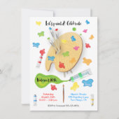 Kunstmalerei Geburtstagsparty Einladungen (Vorderseite)