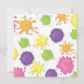 Kunstmalerei Geburtstagsparty Einladungen (Rückseite)