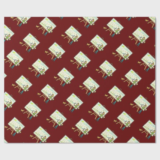 Kunstmalerei Geschenkpapier (Flach)