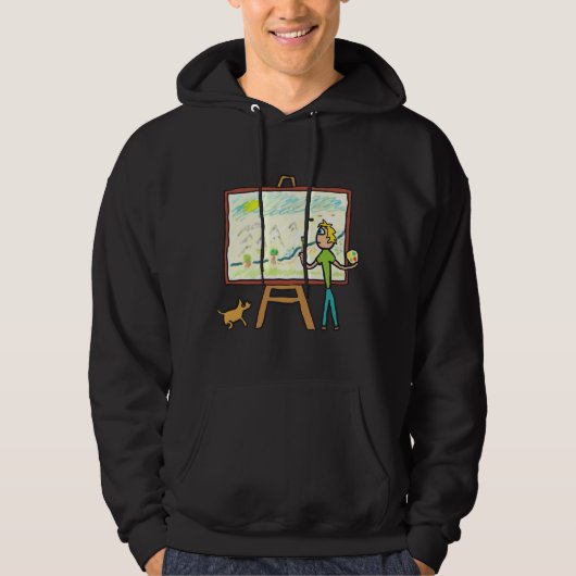 Kunstmalerei Hoodie (Vorderseite)