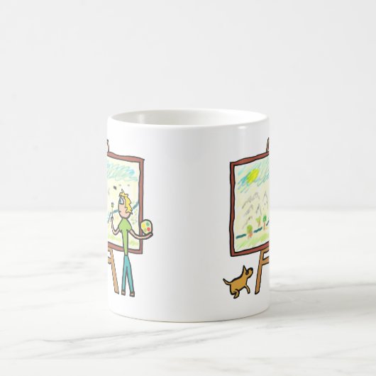 Kunstmalerei Kaffeetasse (Mittel)