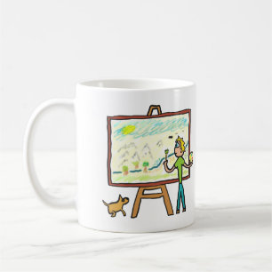 Kunstmalerei Kaffeetasse