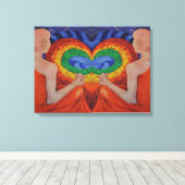 Kunstmalerei Leinwand Druck Konversation Doppel (Insitu (Holzboden))