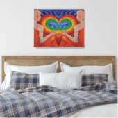 Kunstmalerei Leinwand Druck Konversation Doppel (Insitu (Schlafzimmer))