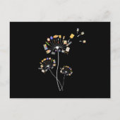 Kunstmalerei Leuchter Geschenk für Malliebhaber Postkarte (Vorderseite)