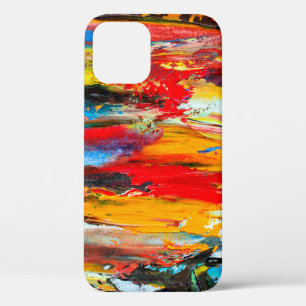Kunstmalerei mit Palettenmesser schwarz,paris,rot, Case-Mate iPhone Hülle