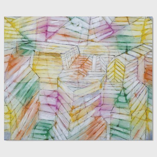 Kunstmalerei Muster Wrapping Paper Geschenkpapier (Flach)