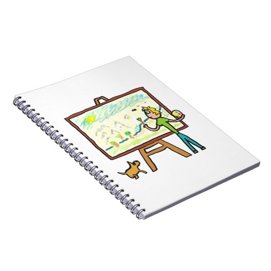 Kunstmalerei Notizblock (Rechte Seite)