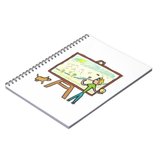 Kunstmalerei Notizblock (Linke Seite)