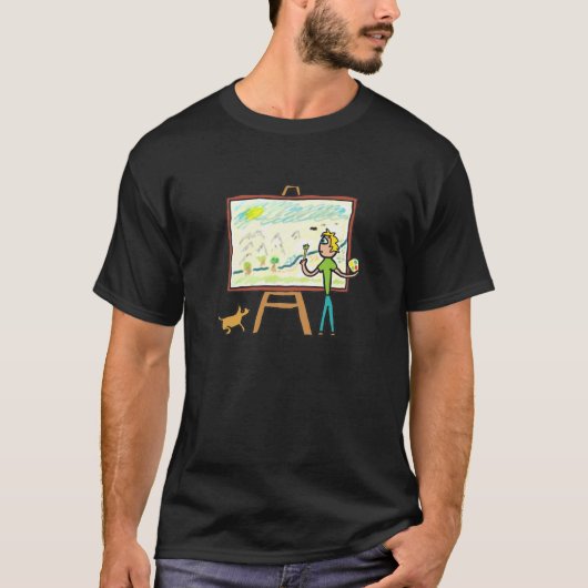 Kunstmalerei T-Shirt (Vorderseite)