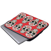 Kunstmalerkulle in mehrfarbigem, modernem Rot Laptopschutzhülle (Vorne Knopf)