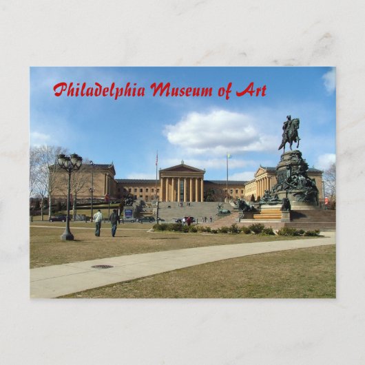 Kunstmuseum Philadelphia Postkarte (Vorderseite)