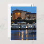 Kunstmuseum Philadelphia - Wasserwerk Postkarte (Vorne/Hinten)