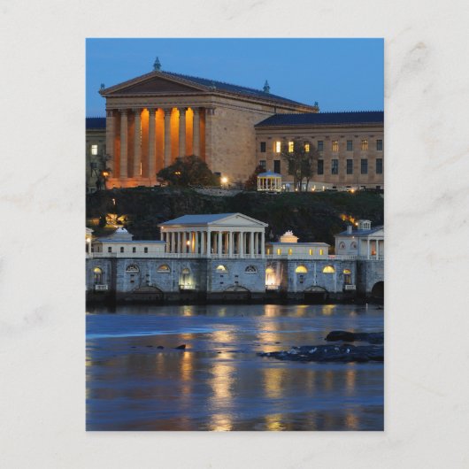 Kunstmuseum Philadelphia - Wasserwerk Postkarte (Vorderseite)