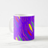 Kunstmuster auf brüchig lila kaffeetasse (Vorderseite Links)
