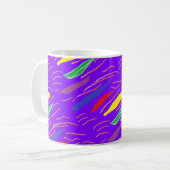 Kunstmuster auf brüchig lila kaffeetasse (Vorderseite Links)