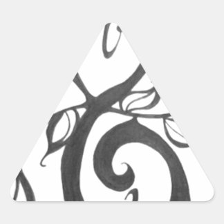 Kunstmuster Dreieckiger Aufkleber