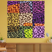 Kunstmuster Leoparden abstrakte Textur Leinwanddruck (Insitu (Wohnzimmer))