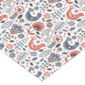 Kunstmuster von Blau und Rot Kurzer Tischläufer (Ecke)