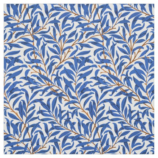 Kunstmuster William Morris blaue Weidenzweige Stoff (Muster)