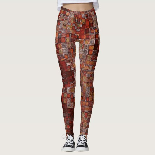 Kunstmusterdesign Leggings (Vorderseite)