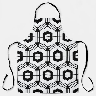 Kunstnahtloses Muster. Vintager geometrischer Hint Schürze
