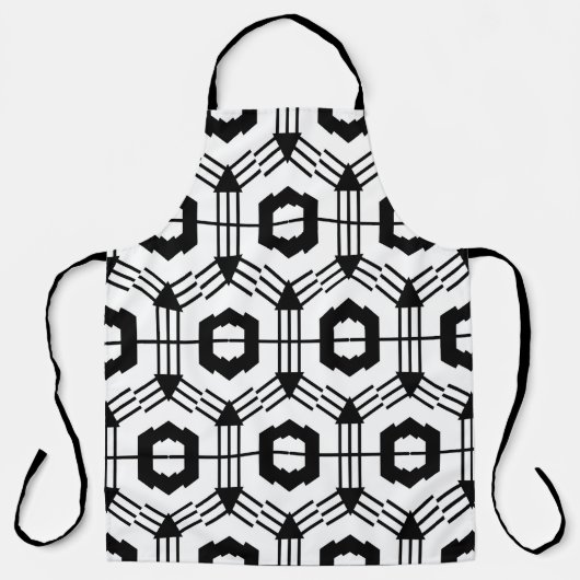 Kunstnahtloses Muster. Vintager geometrischer Hint Schürze (Vorderseite)