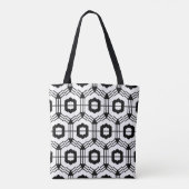 Kunstnahtloses Muster. Vintager geometrischer Hint Tasche (Rückseite)
