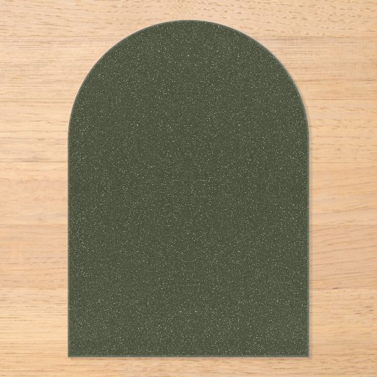 Kunstoffbeschichtete Moosgrüne Arche - Akryllische Acryleinladungen (Vorderseite)