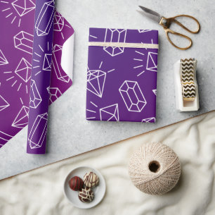 Kunstpapier zur mystischen Kristalllinie Geschenkpapier