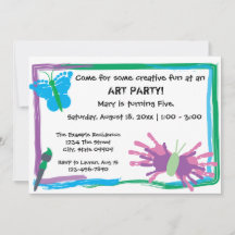 Kunstparty! Einladung zum Geburtstag